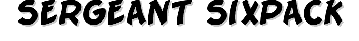 Sergeant SixPack font